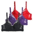 thumbnail image 1 of Bra Set for Women - Underwire Push Up Bustier and Sports Training Bras Pack of 3 Comfortable Everyday Wear 3PCS, 1 of 2