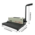 thumbnail image 2 of Electric Spiral Coil Paper Punching Machine Coil Binding Machine 110V 4:1 46 Holes Binder with Electric Coil Inserter, 2 of 8