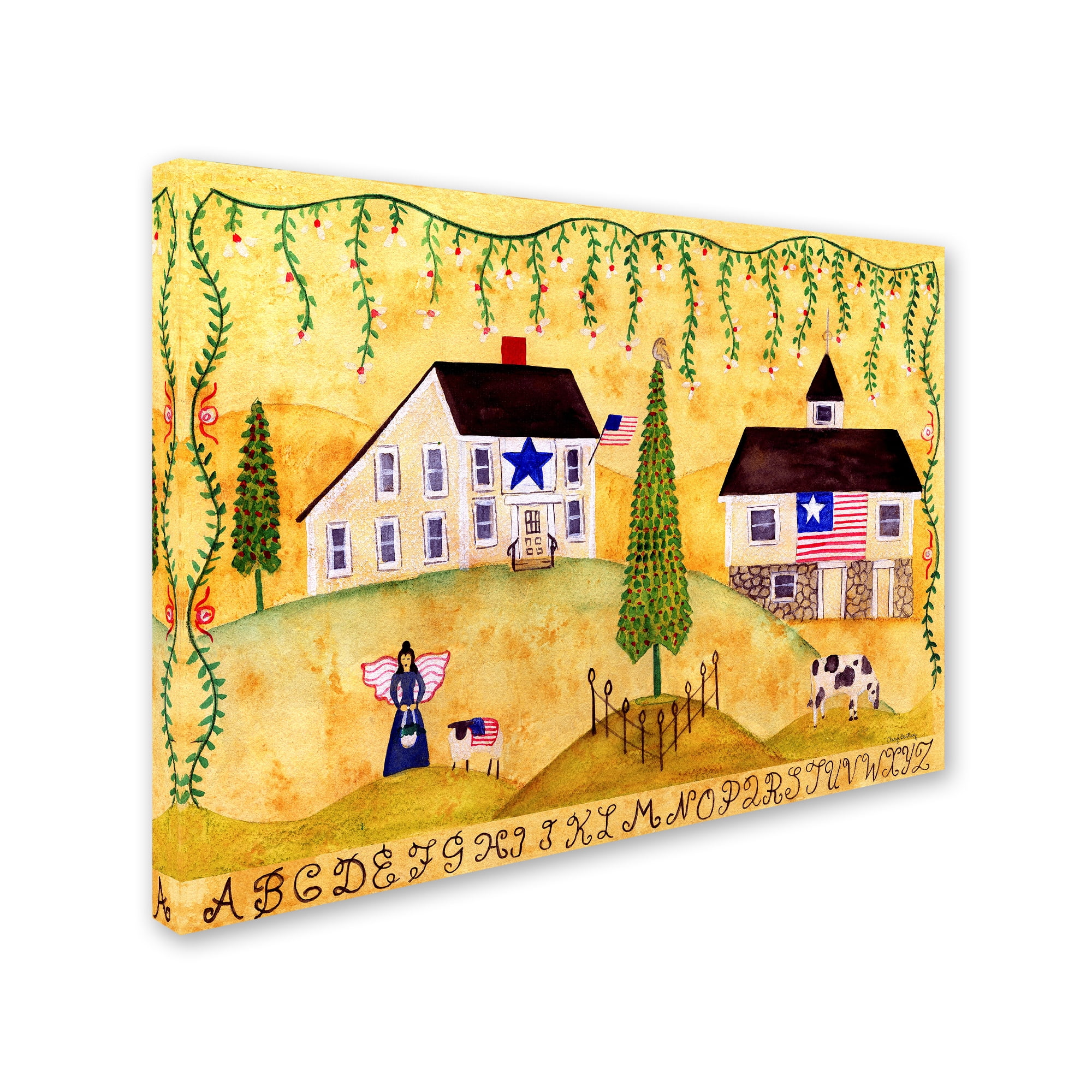 Trademark Fine Art 'American Farmhouse Sampler' Canvas Art by Cheryl Bartley