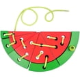 thumbnail image 1 of Vogacara Juego de encordado de sandía de frutas, juguetes educativos para edades tempranas para niños, divertidos juguetes de encordado Juguetes Educativos Vogacara FN005933-00, 1 of 6