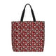 thumbnail image 1 of Balery Red Floral Bolsa de Mano para Mujeres con Cremallera, Bolsa de Gimnasio con Compartimentos, Bolsa para Laptop, Bolsa para Trabajo, 1 of 7