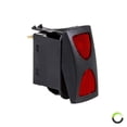 thumbnail image 3 of 5pc 12V DC 20A 4-Pin LED ON-OFF-ON SPDT Rocker Switch Kit - RED, 3 of 4