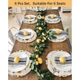 thumbnail image 4 of 15 Inch Round Placemats Set of 4, Sunflowers Non Slip Heat Insulation PP Table Mats, Vintage Bee You Are My Sunshine Retro Washable Place Mats for Kitchen Dining Party Table Decor, 4 of 7