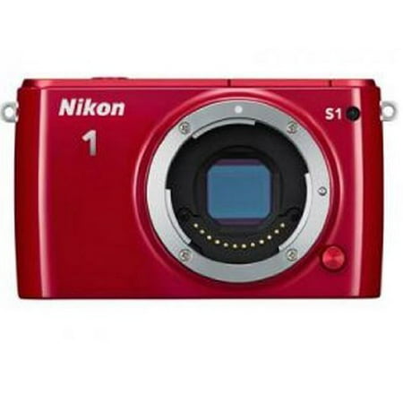 Nikon 1 S1 10.1 MP HD Digital Camera (Red) Body only