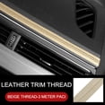 thumbnail image 2 of Pu Leather Car Molding Trim Strip Door Decorative Diy Flexible Interior Sticker Beige, 2 of 10