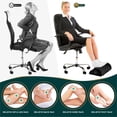 thumbnail image 5 of Bme Footrest Foam Under Desk with Ergonomic Design and Velvet Cover for Releasing Hip, Leg, Back, Knee and Foot Pain - Black, 5 of 7