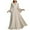White, variant on Herrnalise Women's Sexy Solid Color Long Sleeve Backless Zipper Pleated Long Lined Gown Dress Long Sleeve V-Neck Dresses S-XL