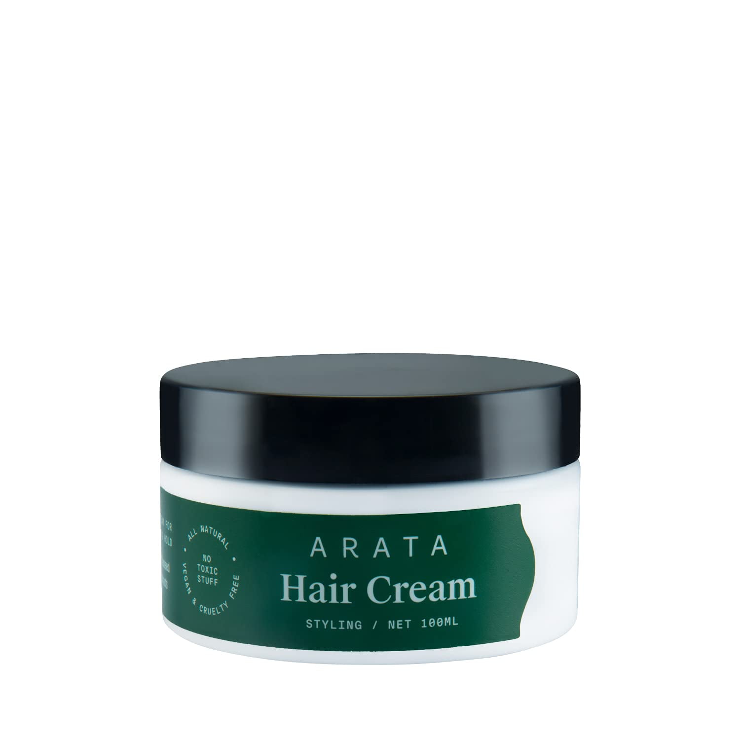 Arata Natural Styling & Hold Hair Cream With Organic Flaxseed & Olive Oil  || All-Natural, Vegan & Cruelty-Free || Styling & Hair Growth Formula For  Women & Men (100 Gm) 