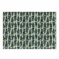 thumbnail image 1 of Leaves Cutting Board, Ornate Polka Dotted Pattern with Monochrome Tropical Spring Foliage Illustration, Decorative Tempered Glass Cutting and Serving Board, Small Size, Multicolor, by Ambesonne, 1 of 1