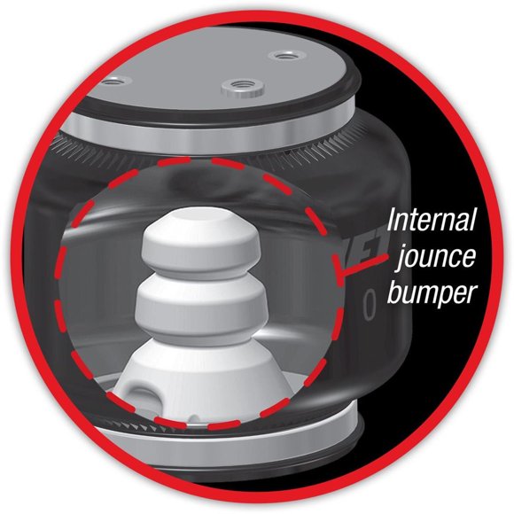 Air Lift Helper Spring Kit 88299 Load Lifter 5000 Ultimate; Air Spring With Internal Jounce Bumper; Frame Mount; Upto 5000 Pounds Of Leveling Capacity; Air Adjustable From 5 To 100 PSI; Rubber