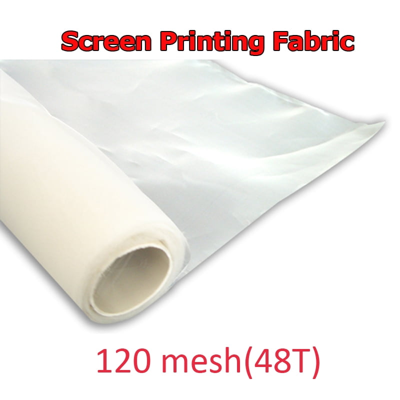 White US Stock 1 Yard 100 Mesh 50 Inches Width Silk Screen Printing Fabric 40T