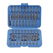 36 Pc 3" Long 1/4" Hex Shank Screwdriver Bit Set - Hex, Pozi, Torx, Tamperproof
