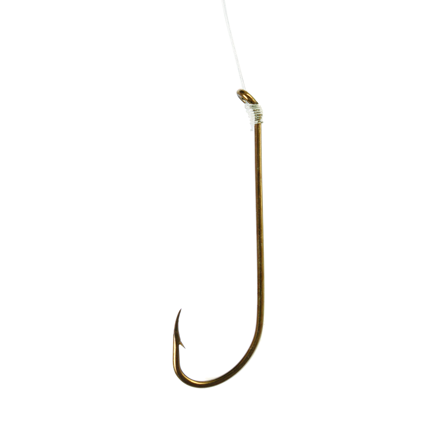 (2 pack) Eagle Claw 231XH-1/0 Plain Shank 2X Long Shank Double Line Hook, Bronze