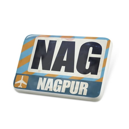 Porcelein Pin Airportcode NAG Nagpur Lapel Badge – NEONBLOND