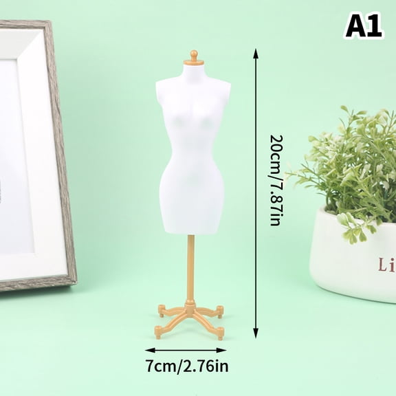 Mini Clothes Hanger Display Holder Support For Doll Clothes Outfit Dress Mannequin Model Stand For Dollhouse 1/6 Dolls Accessory