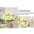 thumbnail image 6 of Fake Flower,Artificial Flowers, Fake Peonies Rose UV Resistant Plastic Flowers,Lifelike Bouquet,No Fade, Fake Flowers for Wedding, Party,Valentine's Day Tables Centerpiece Decor Flowers(Green), 6 of 9