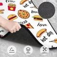thumbnail image 3 of Yiaed Fast Food Print Carpet Floor Mats for Cars, Auto Accessories Front & Rear Car Floor Mats Car Floor Foot Mat Sets of 4 Pieces, 3 of 7