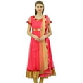 thumbnail image 5 of Atasi Indian Ethnic Casual Bollywood Pink Stitched Salwar Anarkali Suit Set-26, 5 of 8