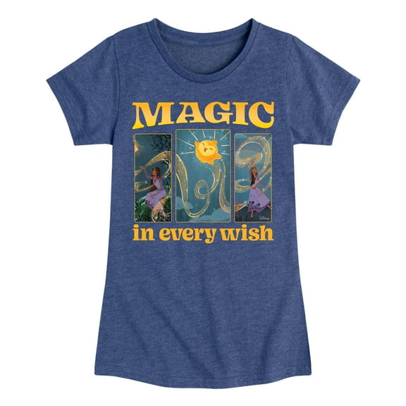 Disney Wish - Magic In Every Wish - Toddler & Youth Girls Short Sleeve Graphic T-Shirt