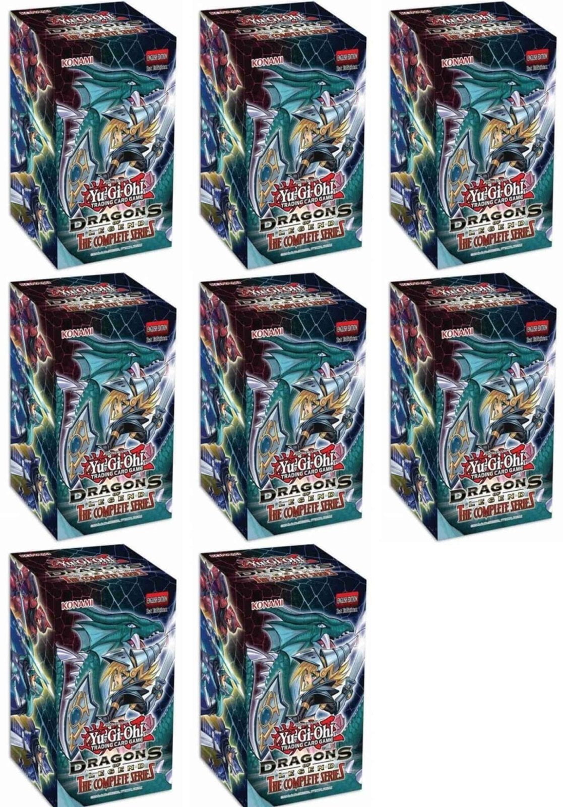 Yugioh Dragons of Legend The Complete Series Booster Display Box - 8 Mini- Boxes (36 Packs) - Walmart.com