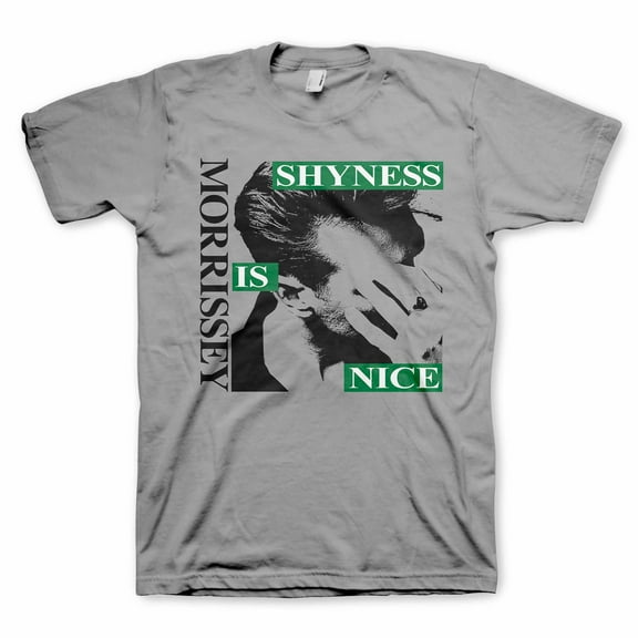 Men's Morrissey Shyness T-shirt Medium Grey