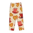 thumbnail image 4 of Xecao Cups of Tea Women's Straight Lounge Pajama Pants: The Epitome of Relaxed Sleepwear, 4 of 9