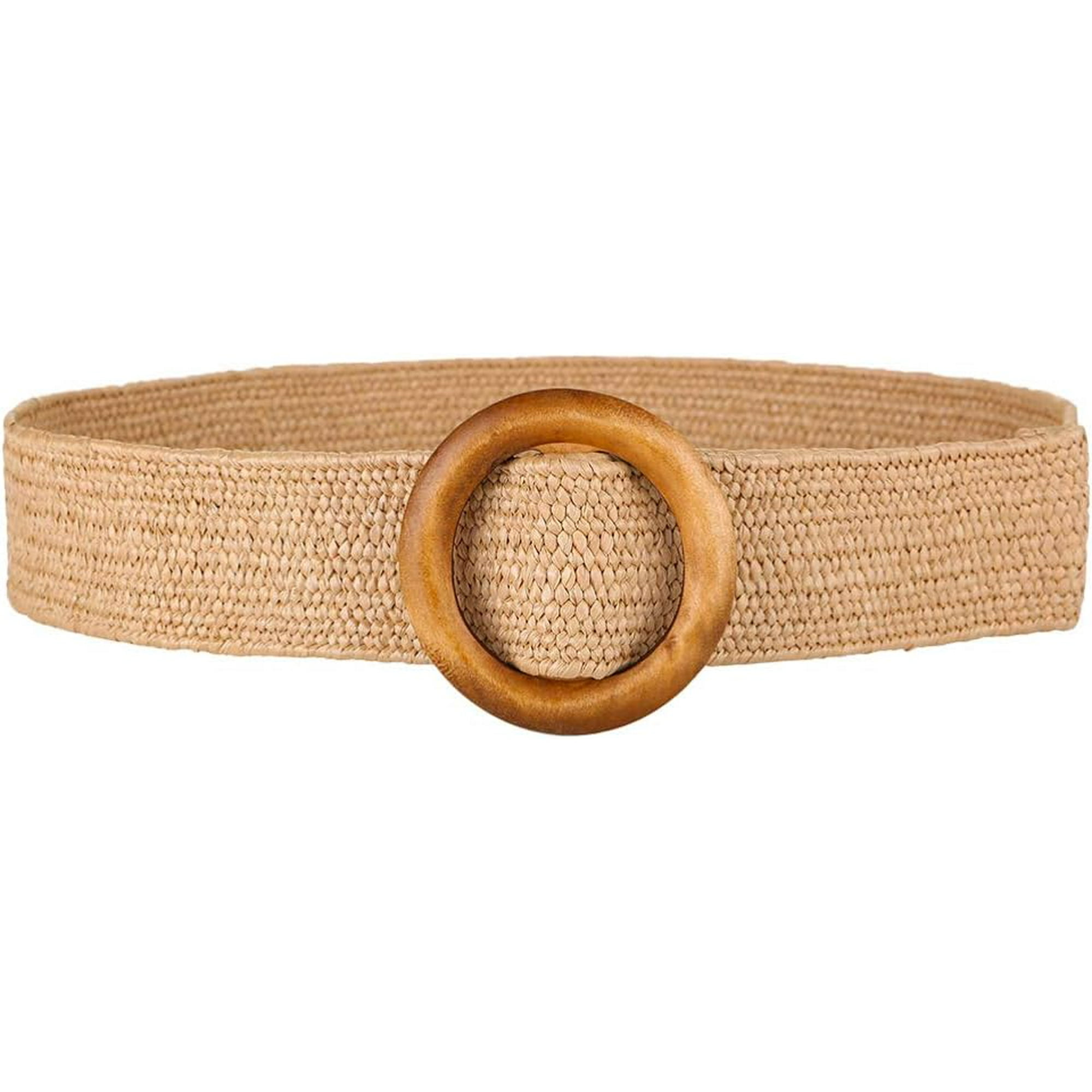 SURJDE FENICAL Waist Belt Women Straw Dress Belt Woven Waist Belt Accessory for Women Ladies Jeans Dresses Pants Brown Walmart