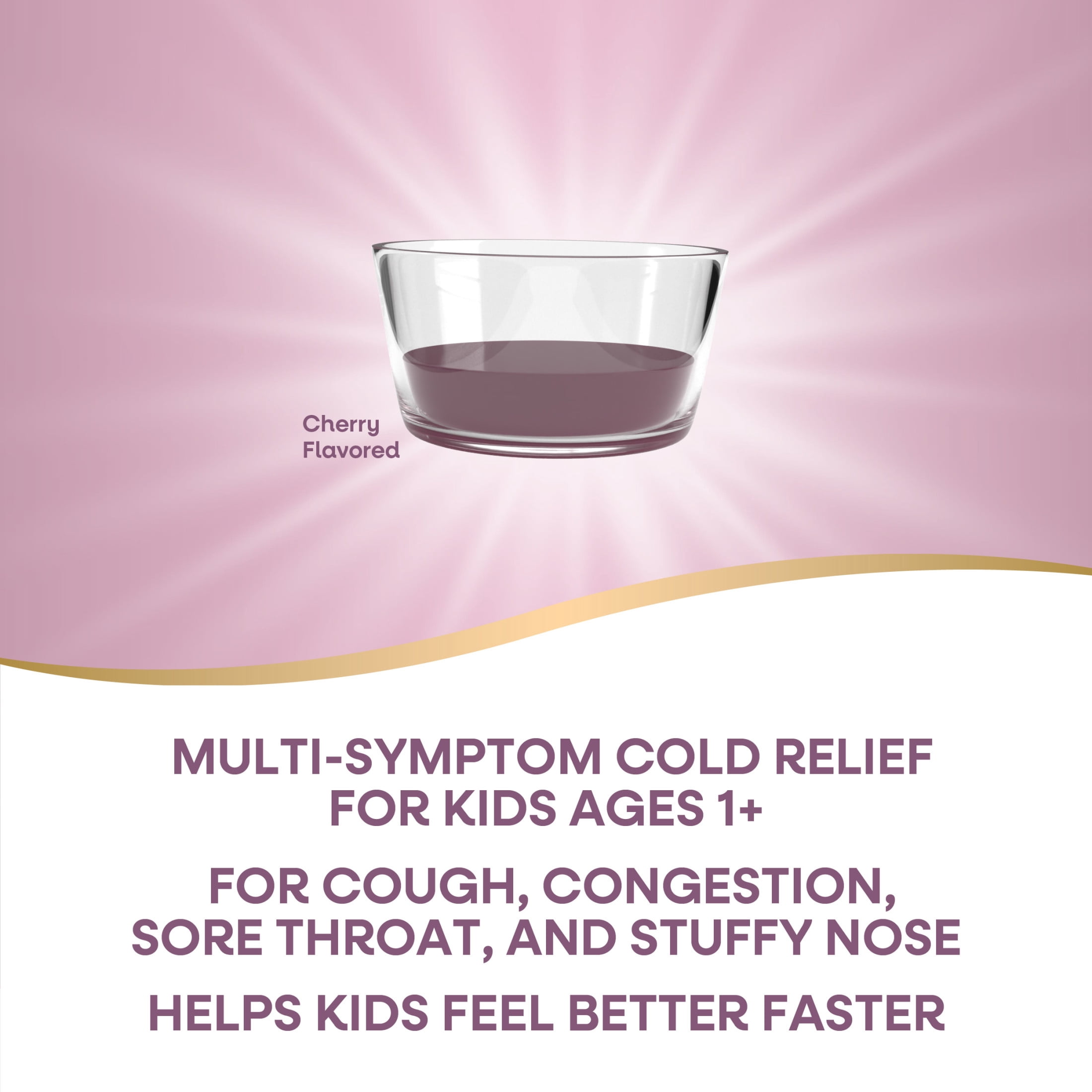 Nature's Way Kids Umcka Cold Relief Syrup, Ages 1+, Multi-Symptom Cold Relief, Cherry Flavored, 4 Oz