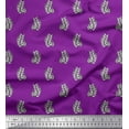 thumbnail image 1 of Soimoi Polyester Crepe Fabric Paisley Block Decor Fabric Printed Yard 42 Inch Wide, 1 of 1