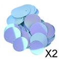 thumbnail image 1 of 2x85x 20mm Lentejuelas Sueltas Redondas Planas Decoración DIY Para Tejer Manualidades Apliques Azul 2 piezas, 1 of 8