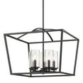 thumbnail image 5 of Golden Lighting Mercer 5-Light Chandelier in Matte Black, 5 of 6