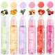thumbnail image 1 of Gireatick Juego de 6 aceites labiales con sabores frutales, bálsamo labial hidratante de larga duración, juego de brillo labial roll-on, maquillaje de labios brillante para todas las edades, brillo la, 1 of 5