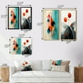 thumbnail image 4 of Designart "Organic Otherworldly Blessings Retro Abstraction" Minimalism Framed Wall Art Set Of 2 - Transitional Turquoise Framed Wall Art Set Of 2, 4 of 6
