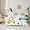 White Yellow Blue, variant on jejeloiu Cute Cartoon Dinosaur 7-Piece Twin Bedding Sets,Wild Animal Bedding Comforter Set,Green Dino Sheet Sets For Boys Kids,Breathable Home Decor Reversible