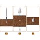 thumbnail image 5 of Paquete de 8 Picos Conos Stud Rivet, 10x20mm Studs y Picos con Tornillo para Artesanía en Cuero (Rojo Brillante), 5 of 7