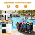 thumbnail image 4 of Yescom 2PCS Extra Large Mesh Pool Storage Bins w/ Mesh Cover Net for Pool Floats, 4 of 10