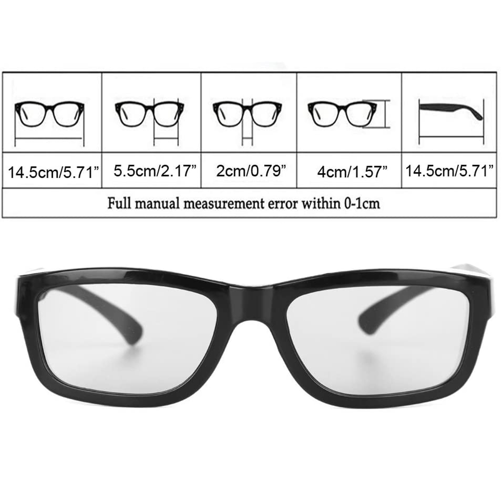 Cinema Adult 3D Glasses 3D Stereoscopic 3D Polarized Glasses for Cinema TV and Computer - image 5 of 9