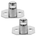 thumbnail image 4 of QUMIIRITY 2Pcs Sliding Door Guide Bottom Silver for Closet Doors 1.14X1.14X0.59in, 4 of 6