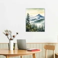 thumbnail image 2 of ARISTURING Wall Art for Living Room Modern Wall Decor for Bedroom Office Decor Abstract Mountain Forest Landscapes Ink Painting Framed Canvas Art Prints Ready to Hang Wall 12x16 in, 2 of 5