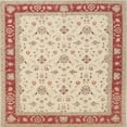 thumbnail image 1 of Ahgly Company Machine Washable Indoor Square Traditional Deep Peach Orange Area Rugs, 6' Square, 1 of 7