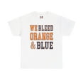 thumbnail image 2 of DJH Apparel | We Bleed Orange / (Navy) Blue Unisex Heavy Cotton Tee, 2 of 7