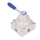 thumbnail image 3 of Pneumatic Hand Valve 3 Position 4 Way Aluminum Alloy Rotary Lever Air Flow Control Valves4HV430‑20, 3 of 5