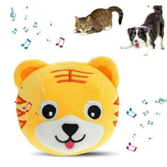 Electronic Pet Dog Toy Ball Pet Bouncing Jump Balls Talking Interactive Dog Plush Doll Toys A