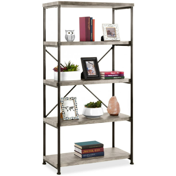 Best Choice S 5 Tier Rustic, Best Tall Bookcase