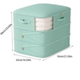 thumbnail image 3 of TACILIP Clothes Storage, 1PC Storage Bag Clothes Finishing Wardrobe Bag Large Capacity Cotton Quilt Packing, Gifts for Him, 3 of 6