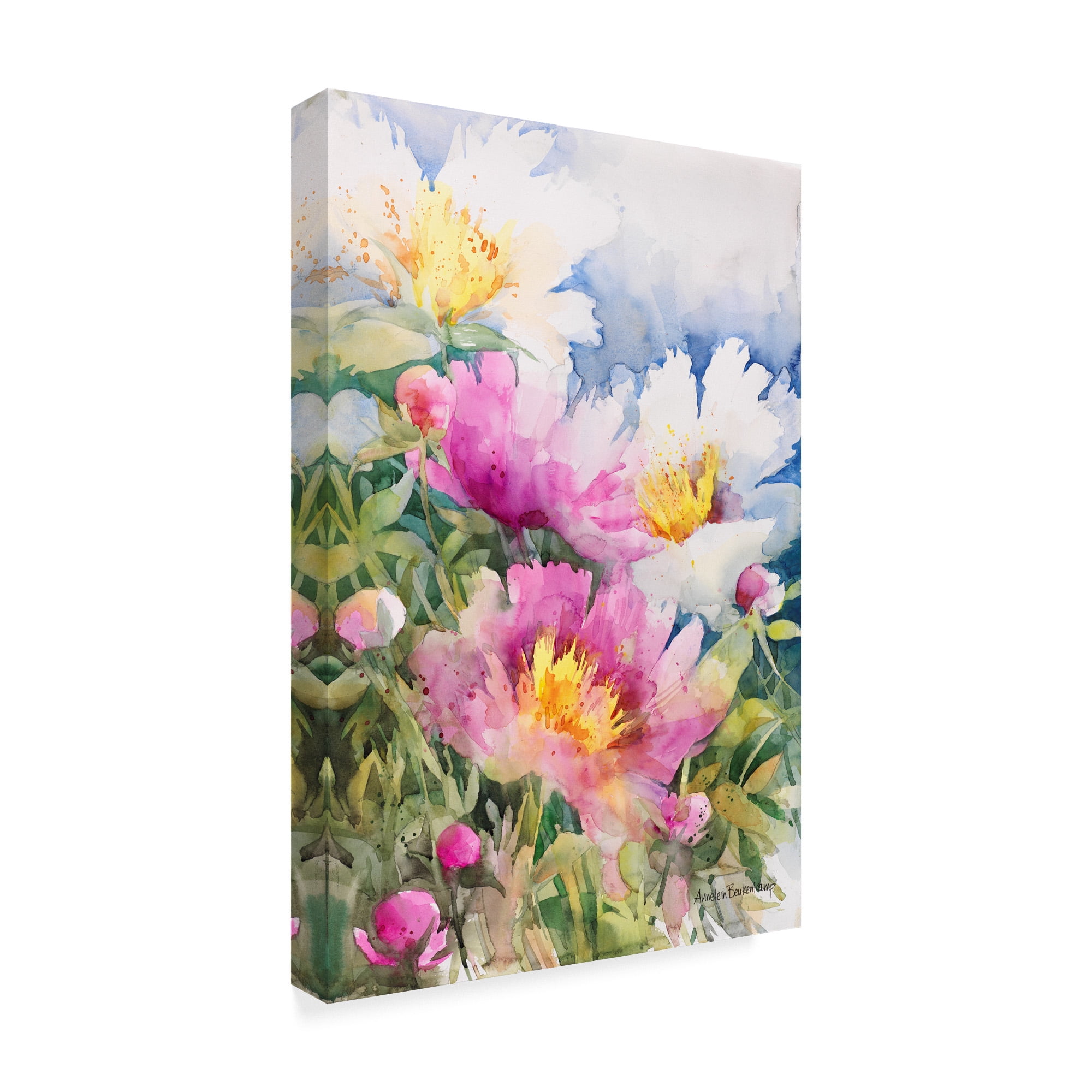 Trademark Fine Art 'Peony Performance' Canvas Art by Annelein Beukenkamp