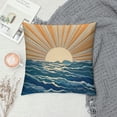 thumbnail image 2 of COMIO Bohemian Sunrise Sunset Pillow Covers - Horizontal Sunset Sunrise Abstract Throw Pillow Covers- Retro Chic Lumbar Cushion Case for Couch, Sofa- Decorative Boho Hippie Aesthetic Pillowcase, 2 of 5