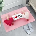 thumbnail image 4 of Holiday Doormat, Polyester Living Room Carpet Decor, Valentine'S Day Welcome Doormat, Polyester Carpet for Living Room Bedroom Indoor Outdoor Home Decor Pink, 4 of 8