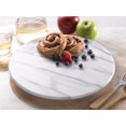 thumbnail image 4 of Plato para servir Creative Home Natural Marble Stone Lazy Susan, 4 of 7