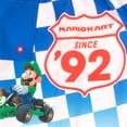 thumbnail image 5 of Nintendo Super Mario Bros Mario Kart Checkered Flag Boys 2-Piece Swimsuit Set, Short Sleeve Rash Guard & Swim Trunks 2-Pack Bundle Set (Sizes 4-12), 5 of 8
